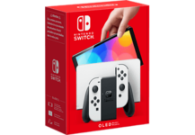Switch (OLED-Modell) - Spielekonsole - Weiss/Schwarz