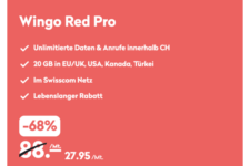 Wingo Red Pro: illimité CH +20Go roaming
