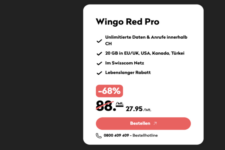 Wingo Red Pro: CH unlim. & 20 GB Roaming