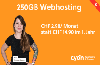 cyon Webhosting -80% mit Code CY75WNUQ37
